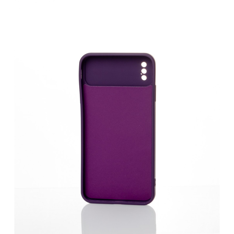 Силіконовий чохол CAMERA PROTECTION для iPhone X / iPhone XS фіолетовий