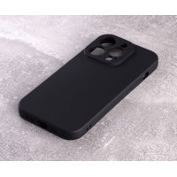 Силіконовий чохол SOFT Silicone Case для телефону iPhone 13 Pro Max (без лого) чорний