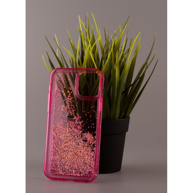 Силіконовий чохол AQUARIUM для iPhone 12 Pro Max рожевий