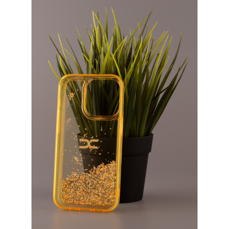 Силіконовий чохол AQUARIUM для iPhone 13 Pro Max жовтий