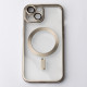 Силіконовий чохол MagSafe SHINING MATTE для телефону iPhone 15 сірий