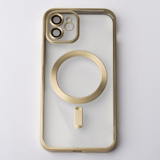 Силіконовий чохол MagSafe SHINING MATTE для телефону iPhone 11 золотий