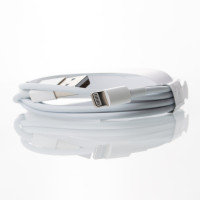 USB cable Lightning 1m (тех. пакет) білий