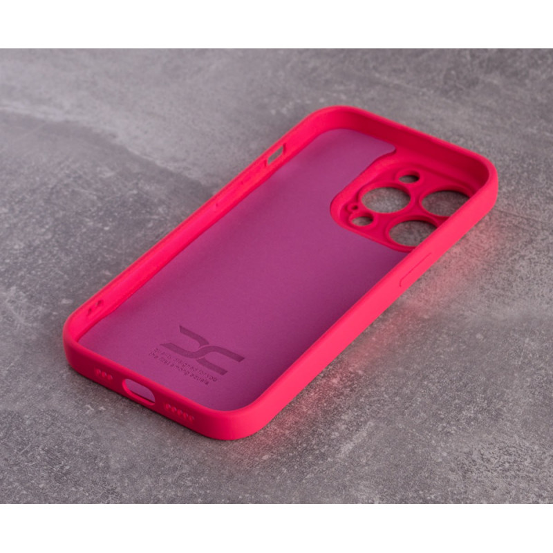 Силіконовий чохол SOFT Silicone Case для телефону iPhone 13 Pro Max (без лого) малиновий