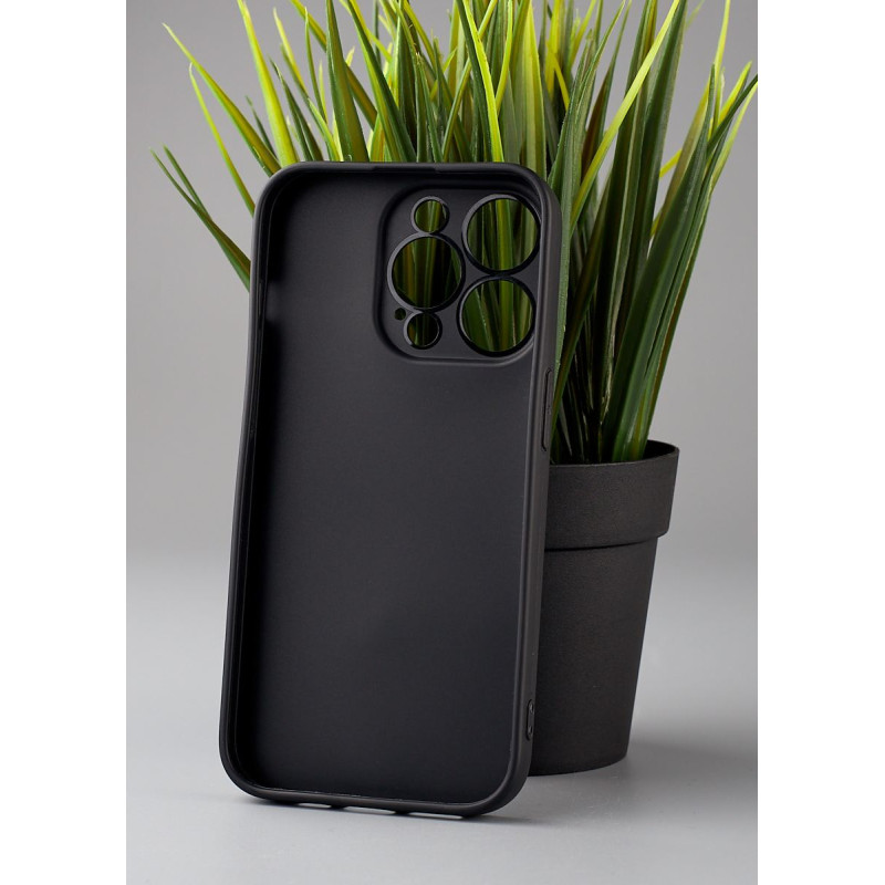 Силіконовий чохол Graphite для телефону iPhone 13 Pro Max чорний