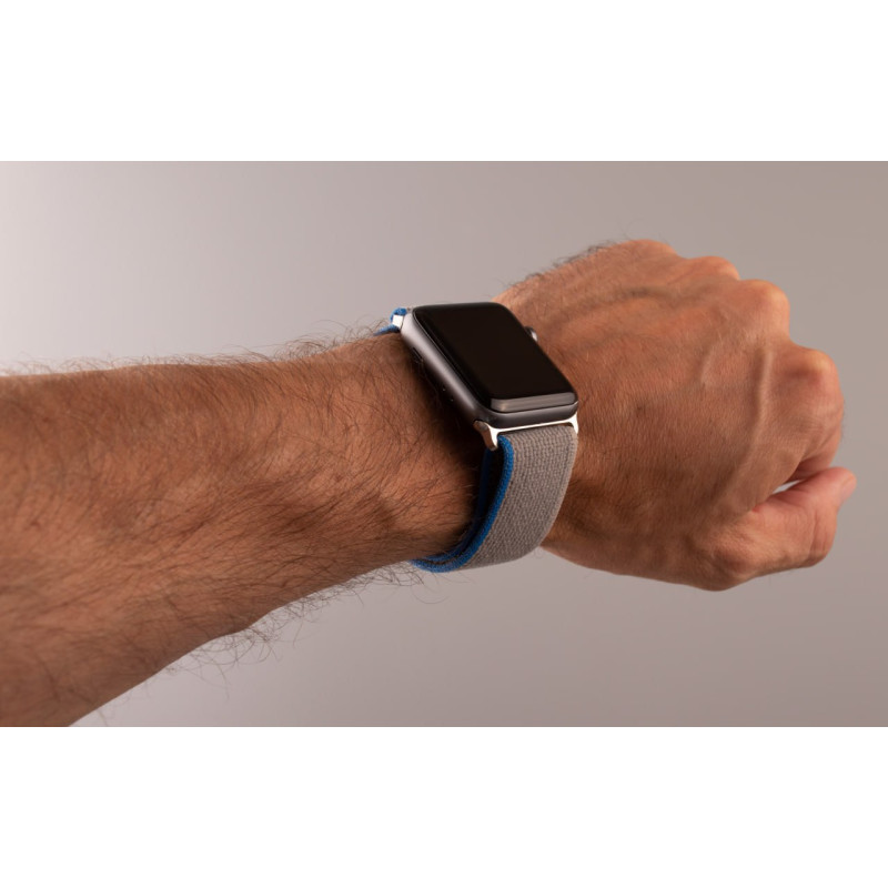Ремінець для Apple Watch "Nylon" 38/40/41 мм сірий/синій