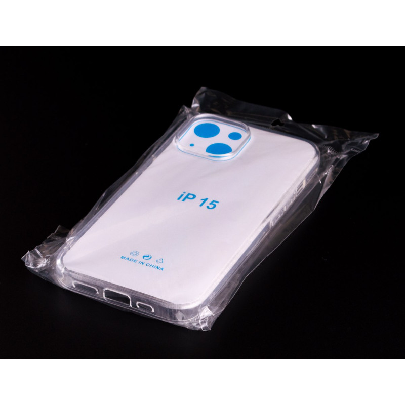 Силіконовий чохол CRYSTAL CASE для телефону iPhone 15 прозорий