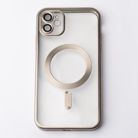 Силіконовий чохол MagSafe SHINING MATTE для телефону iPhone 11 сірий