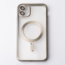 Силіконовий чохол MagSafe SHINING MATTE для телефону iPhone 11 сірий