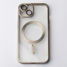 Силіконовий чохол MagSafe SHINING MATTE для телефону iPhone 14 сірий