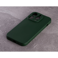Силіконовий чохол SOFT Silicone Case для телефону iPhone 13 Pro Max (без лого) темно-зелений