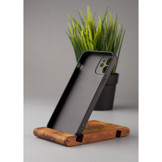 Силіконовий чохол Graphite для телефону iPhone 12 чорний
