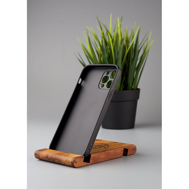 Силіконовий чохол Graphite для телефону iPhone 12 Pro чорний