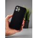 Силіконовий чохол Graphite для телефону iPhone 12 Pro чорний