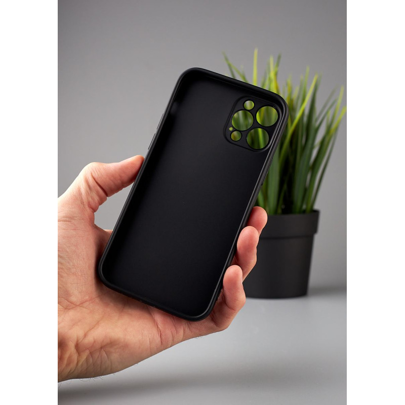 Силіконовий чохол Graphite для телефону iPhone 12 Pro чорний