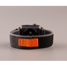 Ремінець для Apple Watch "Nylon" 38/40/41 мм чорний/сірий