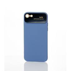Силіконовий чохол CAMERA PROTECTION для iPhone 7 / iPhone 8 сіро-синій