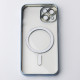 Силіконовий чохол MagSafe SHINING MATTE для телефону iPhone 13 синій