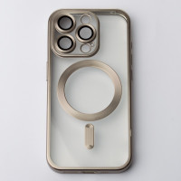 Силіконовий чохол MagSafe SHINING MATTE для телефону iPhone 14 Pro сірий