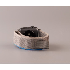 Ремінець для Apple Watch "Nylon" 42/44/45/49 мм сірий/синій
