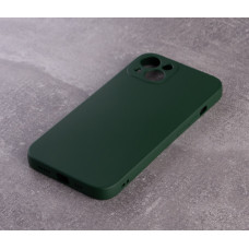Силіконовий чохол SOFT Silicone Case для телефону iPhone 14 Plus (без лого) темно-зелений