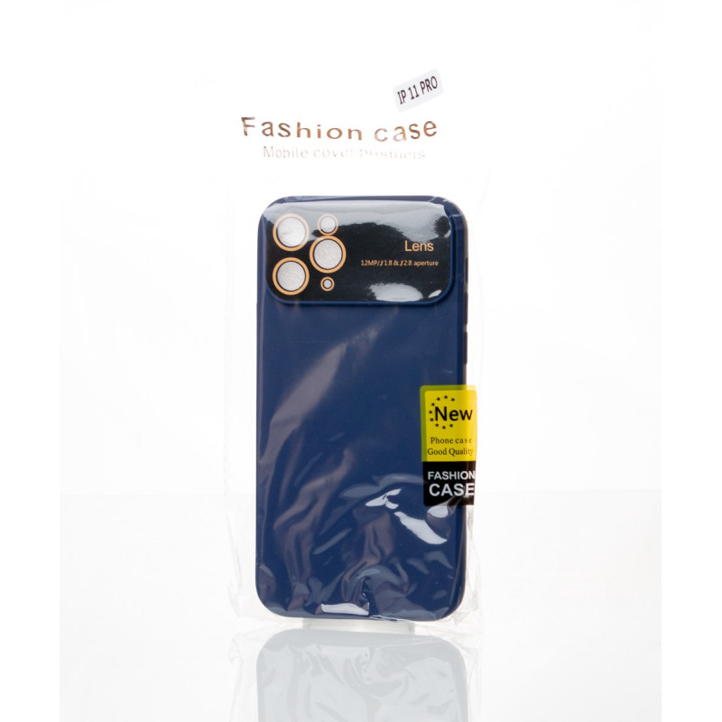 Силіконовий чохол CAMERA PROTECTION для iPhone 11 Pro темно-синій