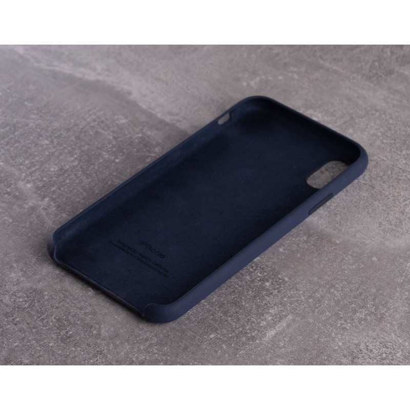 Силіконовий чохол SOFT Silicone Case для телефону iPhone X/XS (HQ) (з логотипом) 09 midnight blue