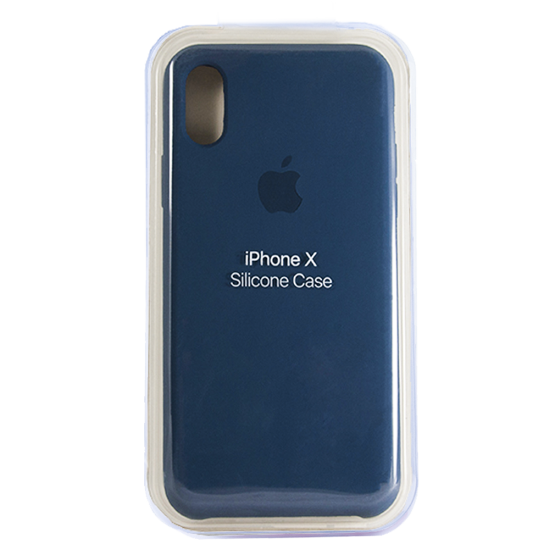 Силіконовий чохол SOFT Silicone Case для телефону iPhone X/XS (HQ) (з логотипом) 09 midnight blue
