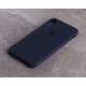 Силіконовий чохол SOFT Silicone Case для телефону iPhone X/XS (HQ) (з логотипом) 09 midnight blue