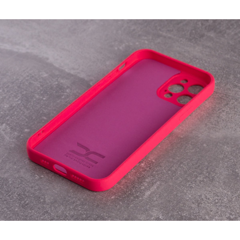 Силіконовий чохол SOFT Silicone Case для телефону iPhone 12 Pro Max (без лого) малиновий