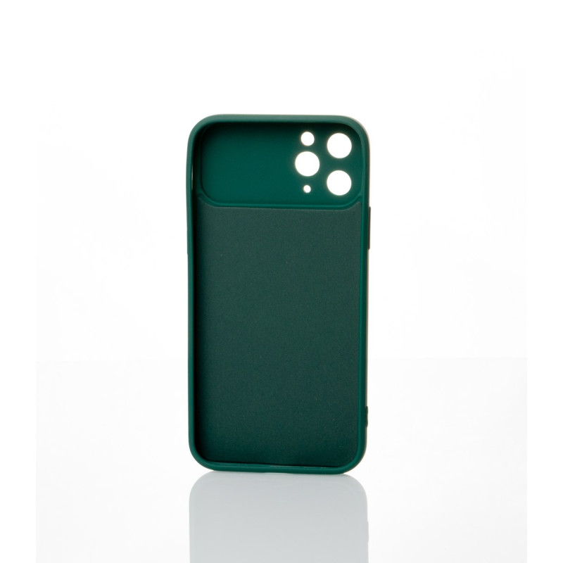 Силіконовий чохол CAMERA PROTECTION для iPhone 11 Pro темно-зелений