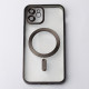 Силіконовий чохол MagSafe SHINING MATTE для телефону iPhone 12 чорний