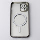 Силіконовий чохол MagSafe SHINING MATTE для телефону iPhone 12 чорний