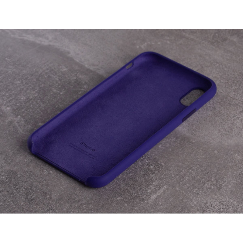 Силіконовий чохол SOFT Silicone Case для телефону iPhone X/XS (HQ) (з логотипом) 02 ultra violet