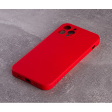 Силіконовий чохол SOFT Silicone Case для телефону iPhone 12 Pro Max (без лого) червоний