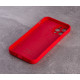 Силіконовий чохол SOFT Silicone Case для телефону iPhone 12 Pro Max (без лого) червоний