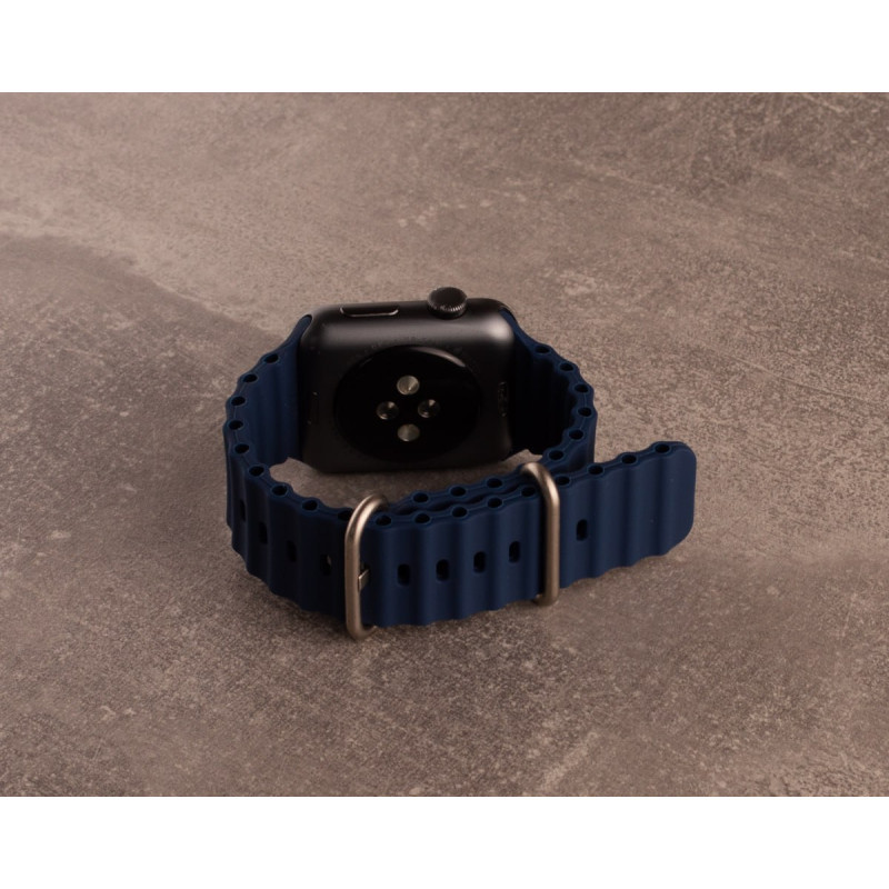 Ремінець для Apple Watch "Ocean Band" 42/44/45/49 мм темно-синій