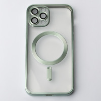 Силіконовий чохол MagSafe SHINING MATTE для телефону iPhone 12 Pro м'ятний