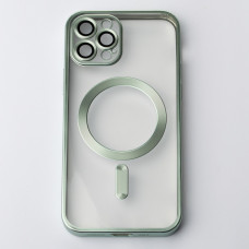 Силіконовий чохол MagSafe SHINING MATTE для телефону iPhone 12 Pro м'ятний
