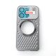 Металевий чохол MagSafe AROMA PERFORATED METAL для телефону iPhone 14 Pro Max сірий