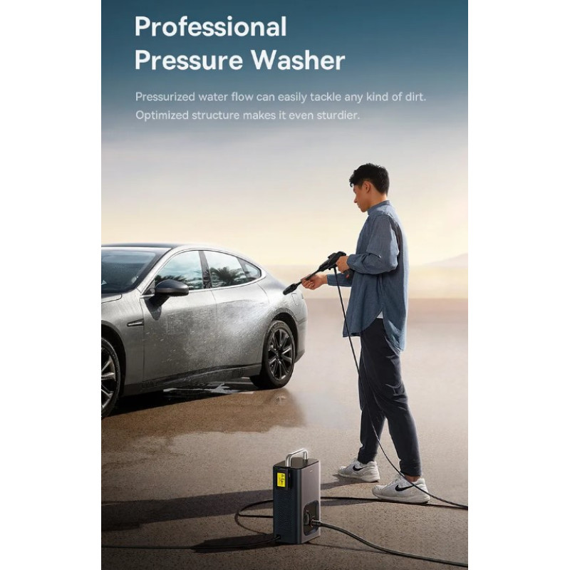 Авто-мийка Baseus F0 Car Pressure Washer Dynamic CN Dark Gray (CPGY000014)