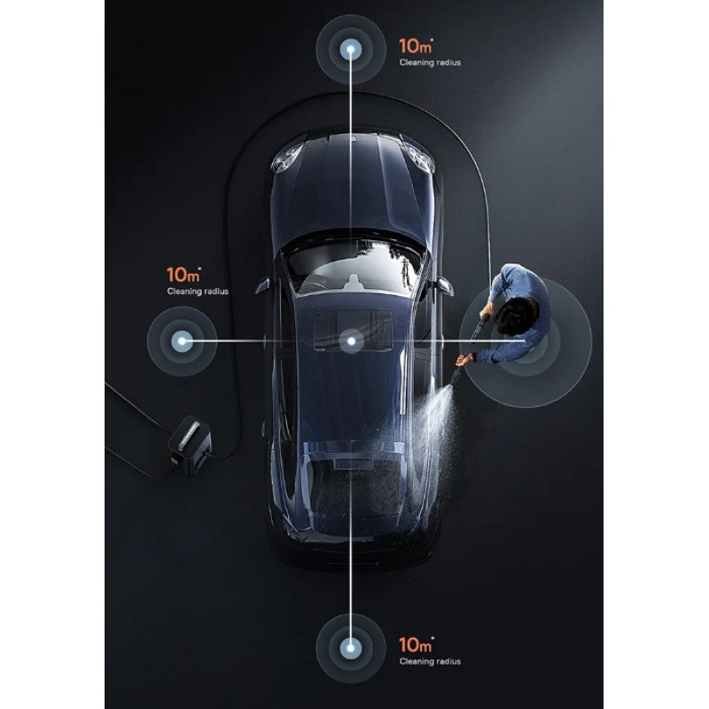 Авто-мийка Baseus F0 Car Pressure Washer Dynamic CN Dark Gray (CPGY000014)