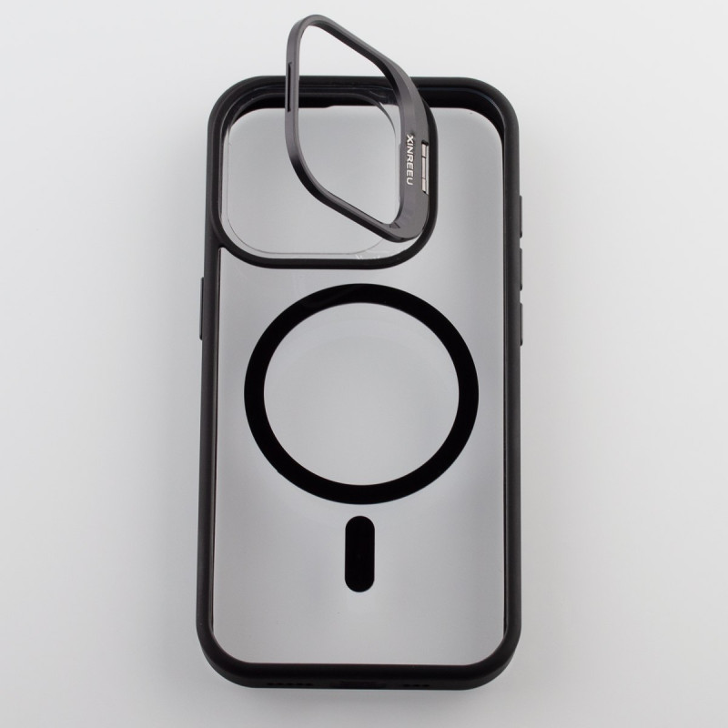 Силіконовий чохол MagSafe CAMERA GLASS PROTECTION для телефону iPhone 15 Pro Max чорний