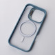 Силіконовий чохол MagSafe CAMERA GLASS PROTECTION для телефону iPhone 16 блакитний