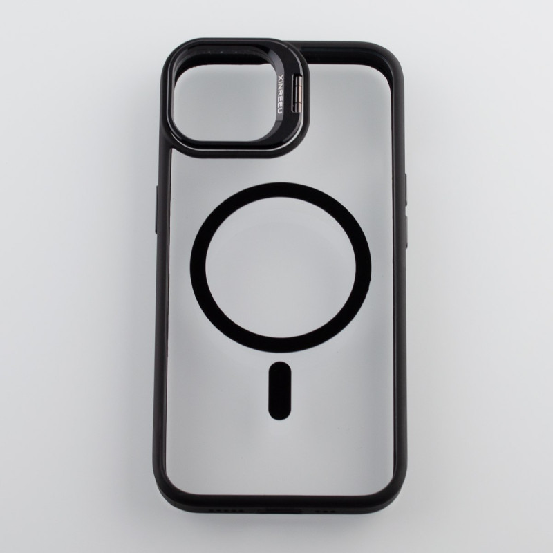 Силіконовий чохол MagSafe CAMERA GLASS PROTECTION для телефону iPhone 11 Pro Max чорний