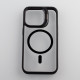 Силіконовий чохол MagSafe CAMERA GLASS PROTECTION для телефону iPhone 14 Pro Max чорний