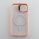 Силіконовий чохол MagSafe CAMERA GLASS PROTECTION для телефону iPhone 11 рожевий