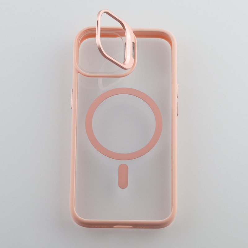 Силіконовий чохол MagSafe CAMERA GLASS PROTECTION для телефону iPhone 11 рожевий