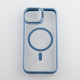 Силіконовий чохол MagSafe CAMERA GLASS PROTECTION для телефону iPhone 13 синій