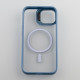 Силіконовий чохол MagSafe CAMERA GLASS PROTECTION для телефону iPhone 13 синій